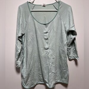 Lake Maternity Mint Green Women's Pajama Top